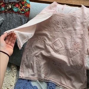 Boho Embroidered Top